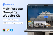 Constructo - Multipurpose Web UI Kit, an UI Kit Template by Agensip Design Agency (Thumbnail 1 of 10)