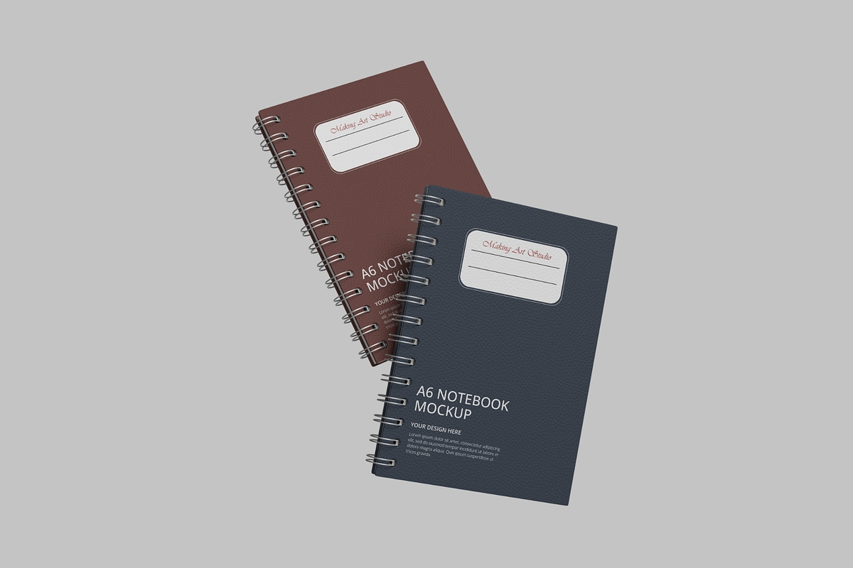 High Quality Notebook Mockup, a Books & Magazine Mockup by MA-KING_ART