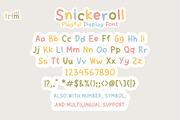 Snickeroll - Playful Sticker Font, a Handwritten Font by TrimStudio (Thumbnail 7 of 8)