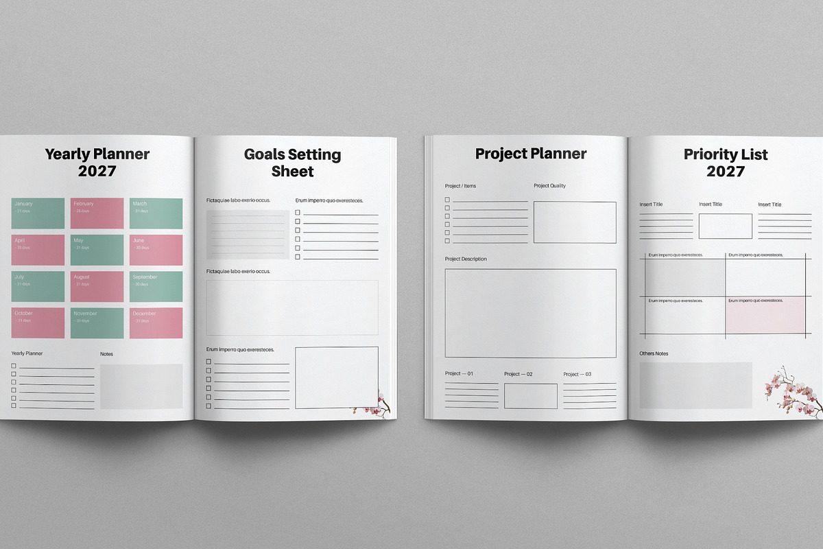 Planner Design Template, a Brochure Template by E-Type (Photo 3 of 7)