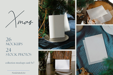 Christmas Photo Mockup Bundle PSD, a Product Mockup by NataliArkushArt