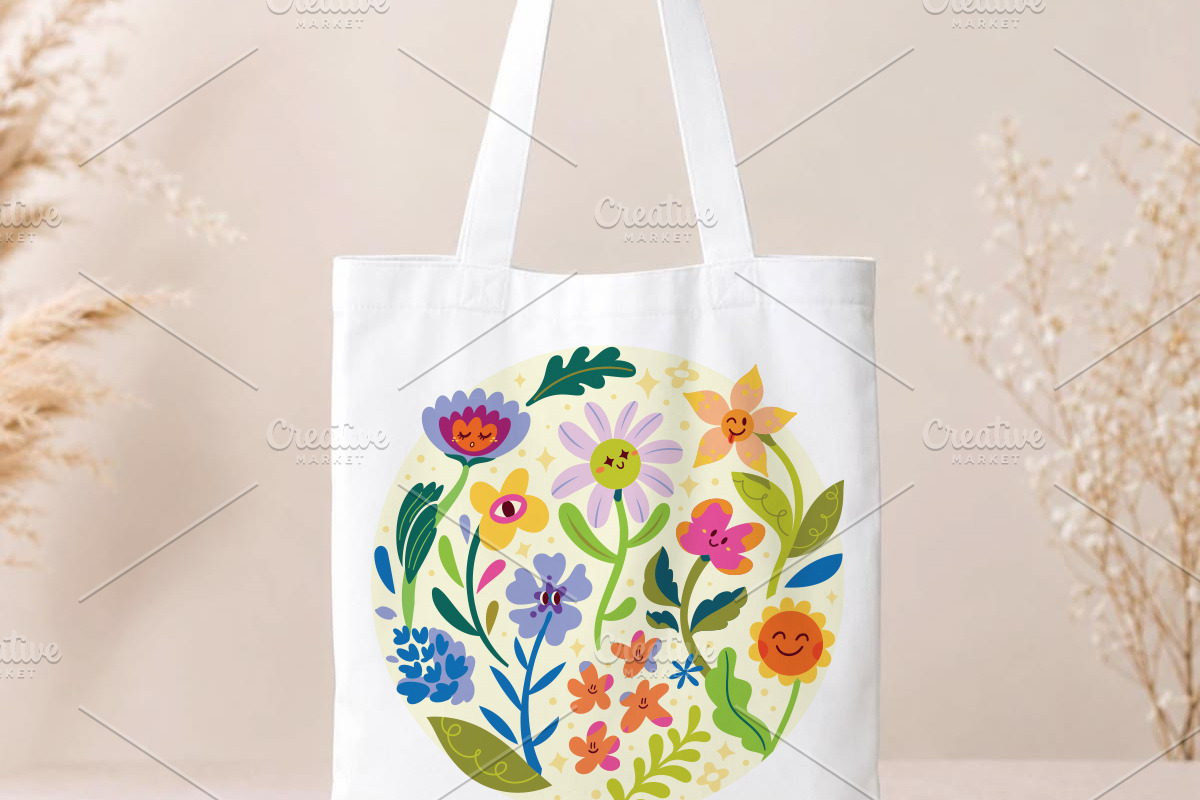Happy Little Blooms, a Pattern Graphic by PenguinHouse (Photo 6 of 8)