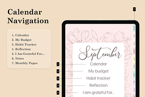 Yearly Digital Planner IPad