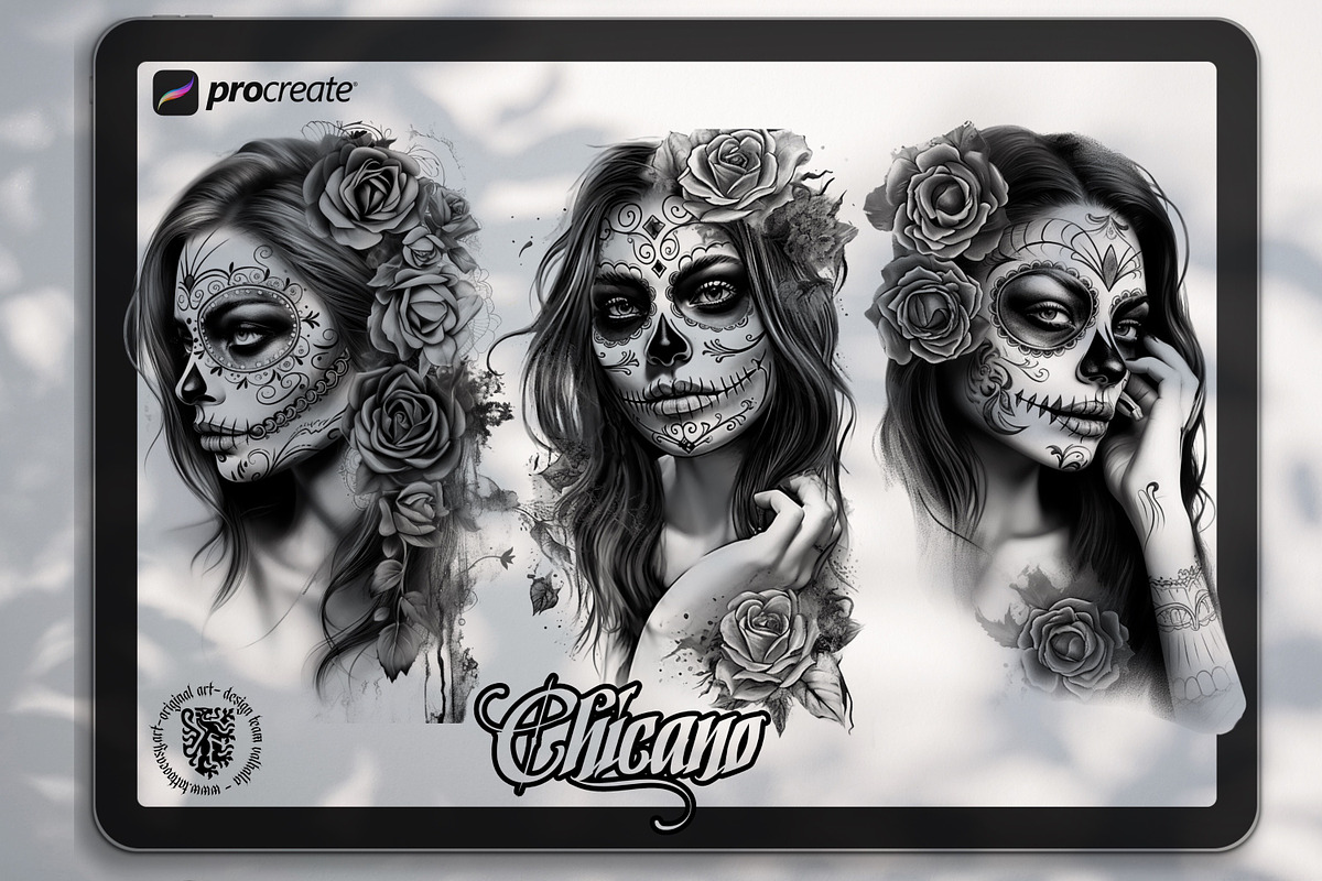 Chicano design bundle, a Brush Add-On by Studio.Valhalla (Photo 2 of 5)