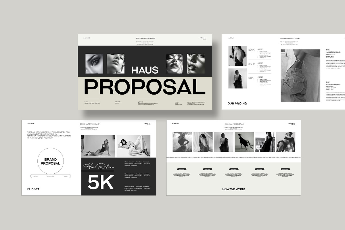 HAUS | Brand Proposal Presentation, a Presentation Template by Slide-Agency (Photo 2 of 11)