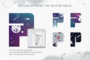 Lost In Space. Colored Font (SVG), a Symbol Font by Cosmic Store (Thumbnail 7 of 19)