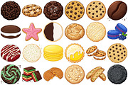 Cookies Clipart, a Food Illustration by Forhadx5 (Thumbnail 4 of 9)