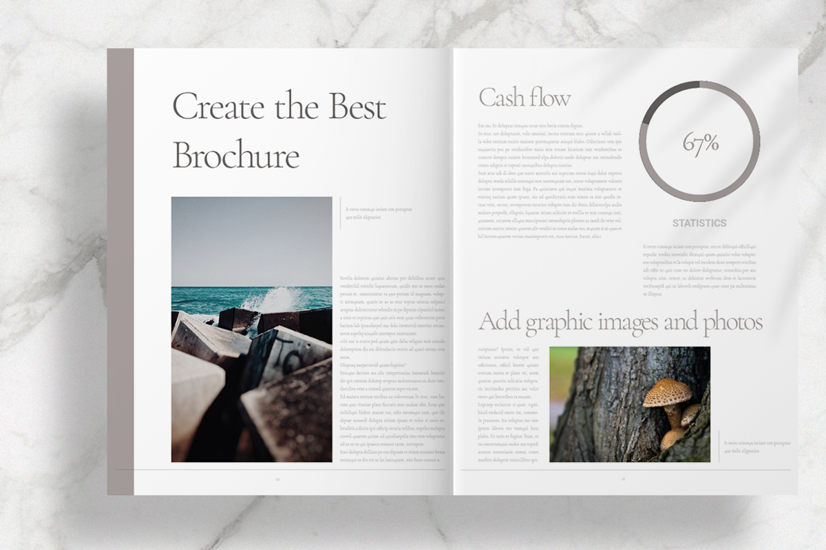 Brown Lifestyle Brochure Layout, a Brochure Template by Boris Cupac (Photo 6 of 7)