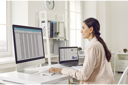 Side view of a girl making audit, a Person Photo by StudioRomantic