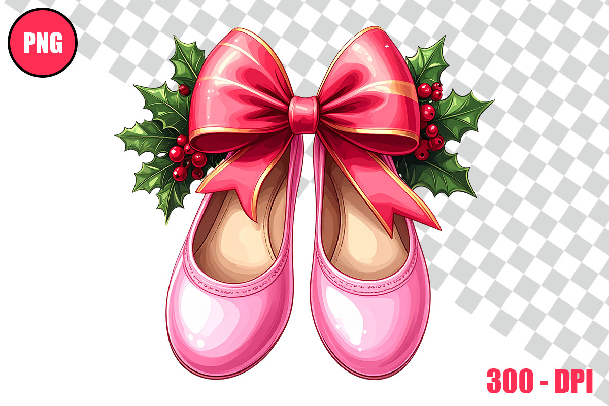 Christmas Ballet Slippers Cliparts, a Person Illustration by taramija (Photo 26 of 26)