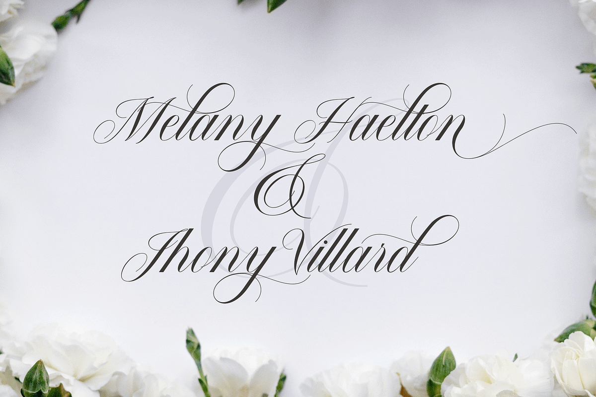 Malvina//Wedding Calligraphy Font preview 4
