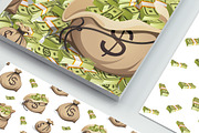 Money. Dollars. Seamless Patterns, a Pattern Graphic by Yulia Ogneva (Thumbnail 3 of 3)
