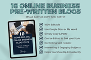 BLOG POSTS FOR ONLINE BUSINESS COACH, a Templates & Theme by Jennifer Magri Templates (Thumbnail 4 of 8)