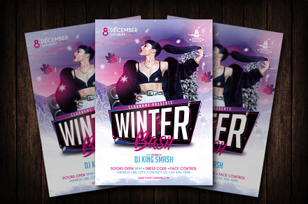 Winter Bash Flyer Template