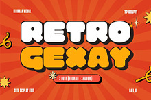 Retro Gexay - Retro Font
