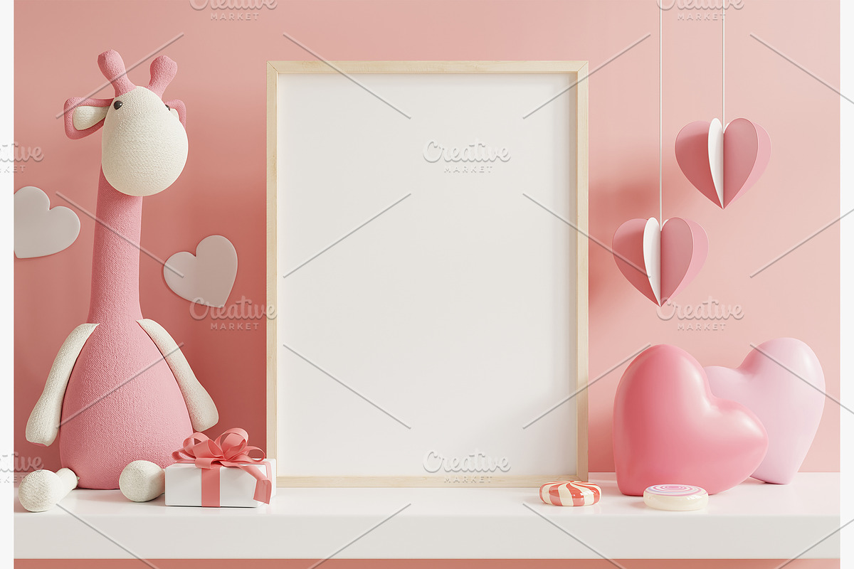 Kids frame mockup 008, a Household Mockup by vanitjan (Photo 2 of 2)