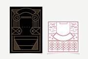Flat line art layout design template, an Invitation Template by Rejoice Creative Assets (Thumbnail 2 of 2)