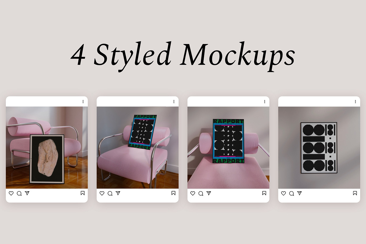 Poster Mockups Bundle ARDENT, a Household Mockup by Bonumo (Photo 3 of 13)