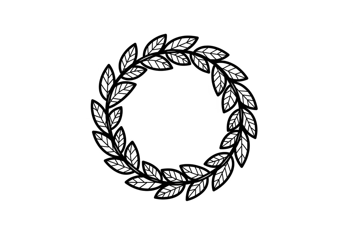 Leaf Laurel Wreath Frame Bundle, an Illustration by Gaye Art (Photo 40 of 51)