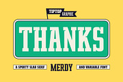 Merdy – Sporty Slab Serif Font, a Serif Font by Tiptop Graphic (Thumbnail 9 of 10)