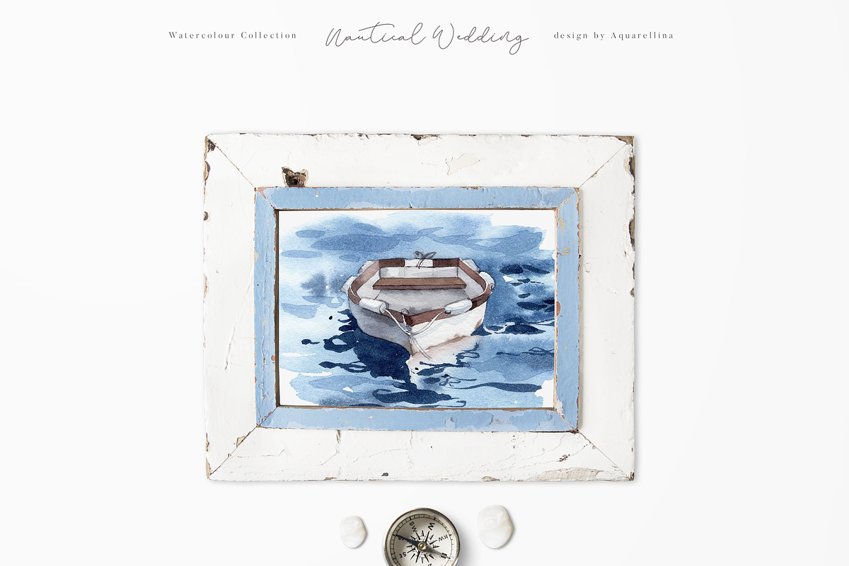 Nautical Beach Wedding Illustrations, a Decorative Illustration by Aquarellina (Photo 27 of 34)