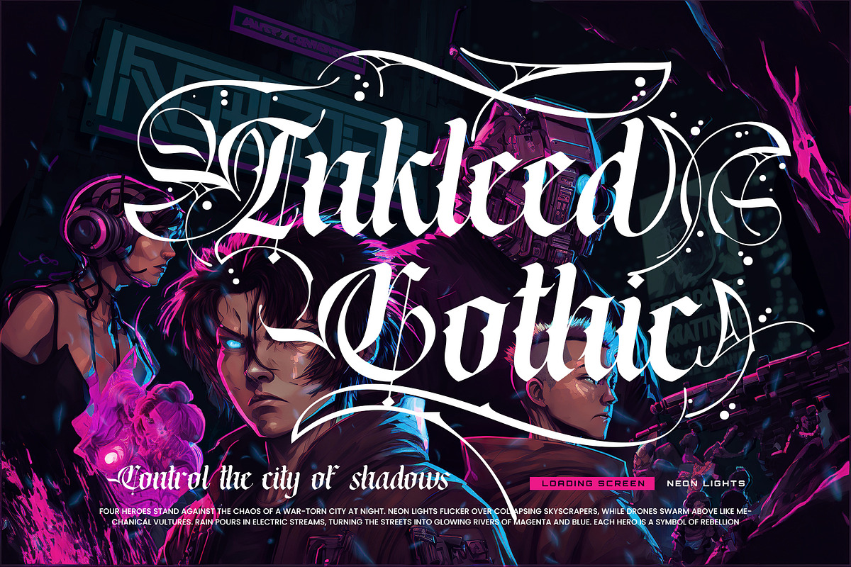 Rebella Typeface, a Blackletter Font by alit design (Photo 8 of 17)