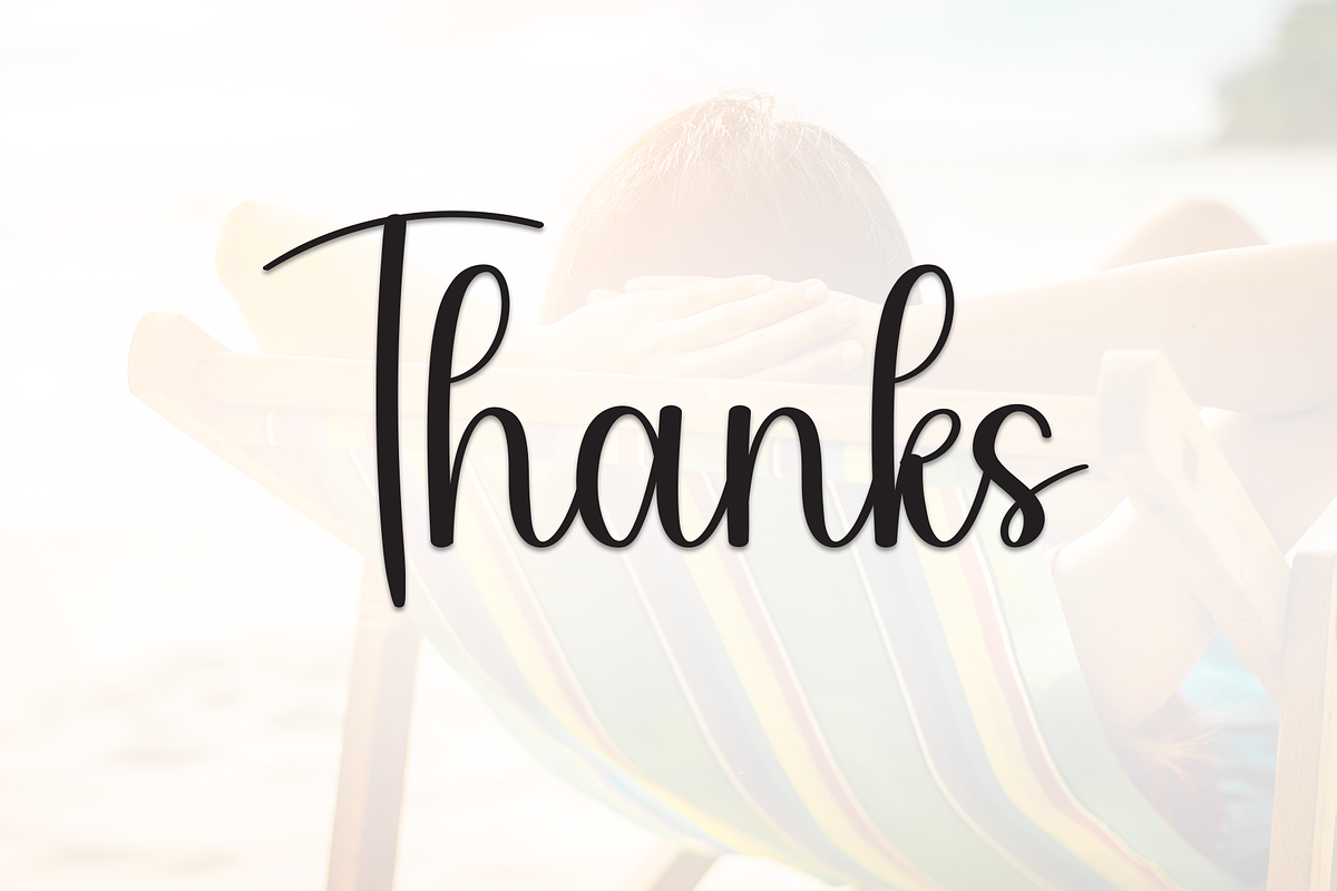 Holiday | Script Font, a Handwritten Font by Scratchones (Photo 9 of 9)
