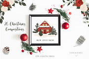 Christmas Mood - winter holiday set, a Seasonal Illustration by Madiwaso (Thumbnail 2 of 12)