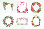 Christmas Coquette Frame Clipart, an Illustration by Creative Art (Thumbnail 6 of 8)