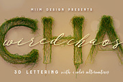 Wired Chaos - 3D Lettering, a Graphic by MIIM (Thumbnail 1 of 7)