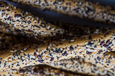 Bread sticks with seeds, a Food & Drink Photo by Anna Bogush
