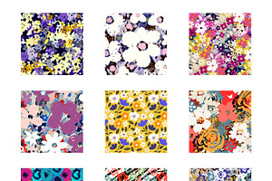 Flower Seamless Patterns