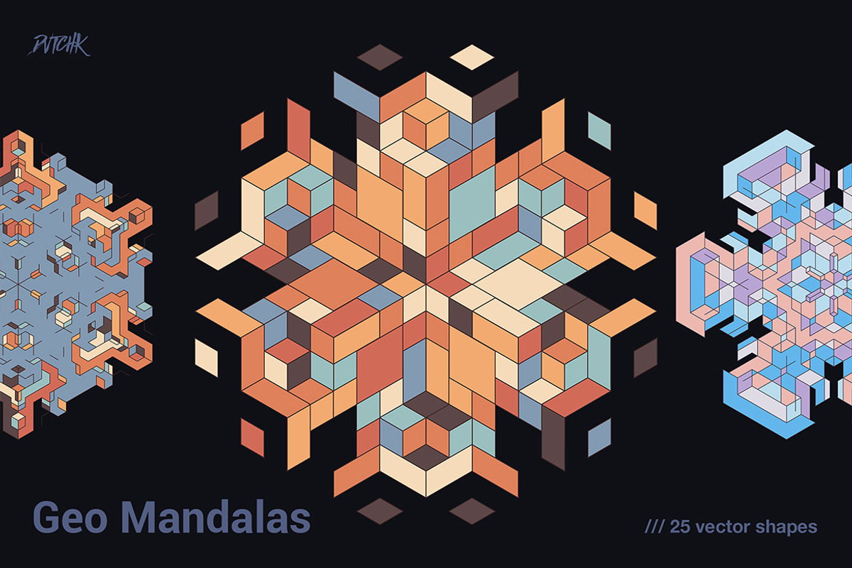 Geometric Mandalas, a Graphic by dvtchk (Photo 7 of 9)