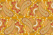6 Floral paisley patterns, a Graphic by antalogiya (Thumbnail 2 of 7)