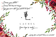 UNIQUE FLORAL LETTER AND LOGO KIT, a Branding & Logo Template by IsikChic (Thumbnail 3 of 9)