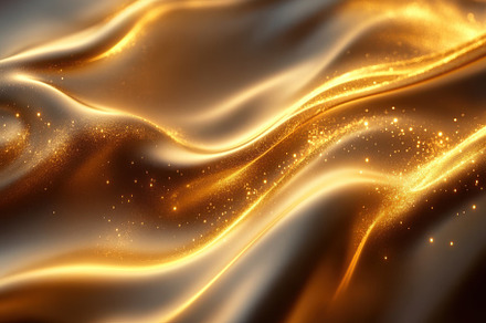 Golden Glittering Waves Abstract Lux, a Background Photo by Pixeness