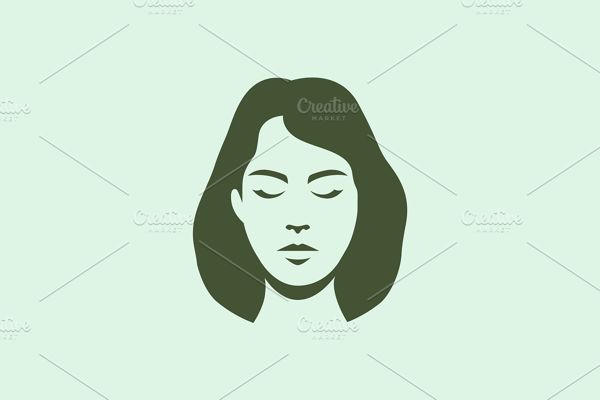 beauty woman face vintage logo, a Branding & Logo Template by devastd
