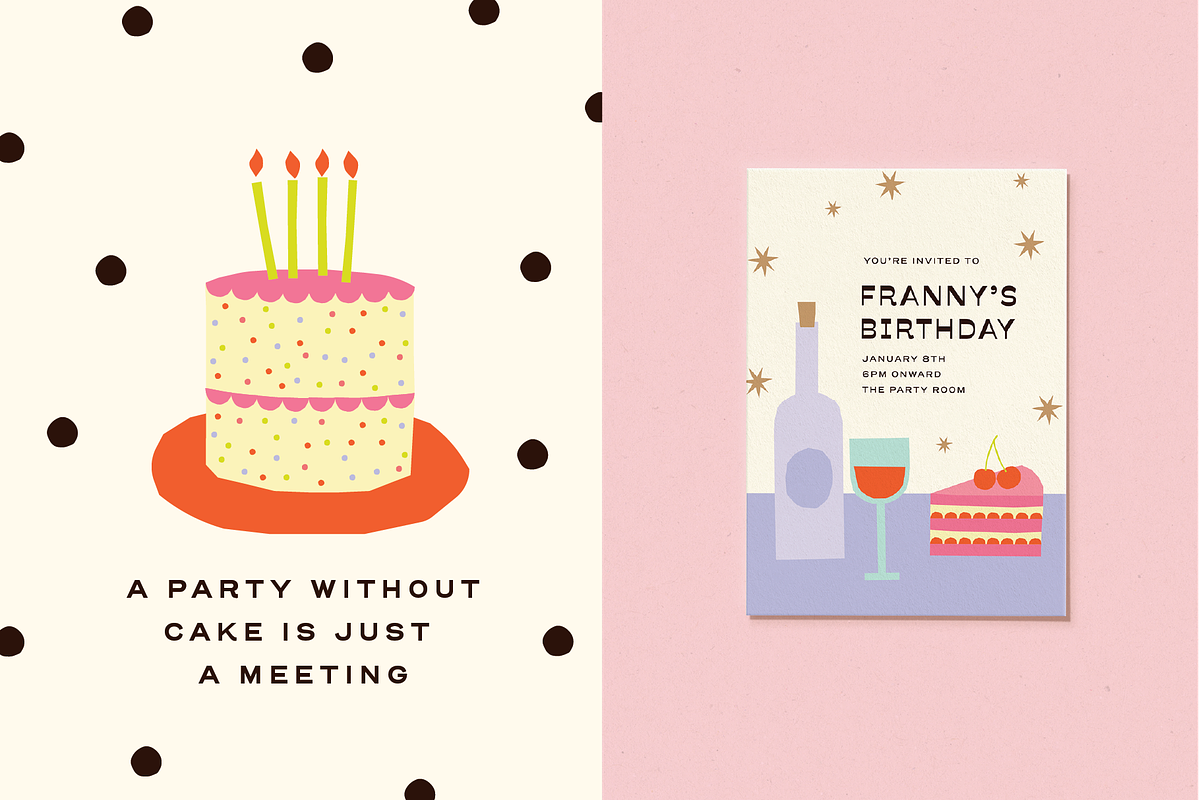 Happy Birthday Party Graphics, a Decorative Illustration by Gross Illustrations (Photo 4 of 9)