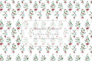 Holly Berry Seamless Pattern, a Pattern Graphic by Pati Charm Studio