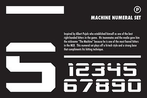 Machine Numeral Set