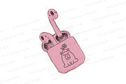 Kawaii Capybara with Flowers, a Seasonal Illustration by Palau (Thumbnail 2 of 12)