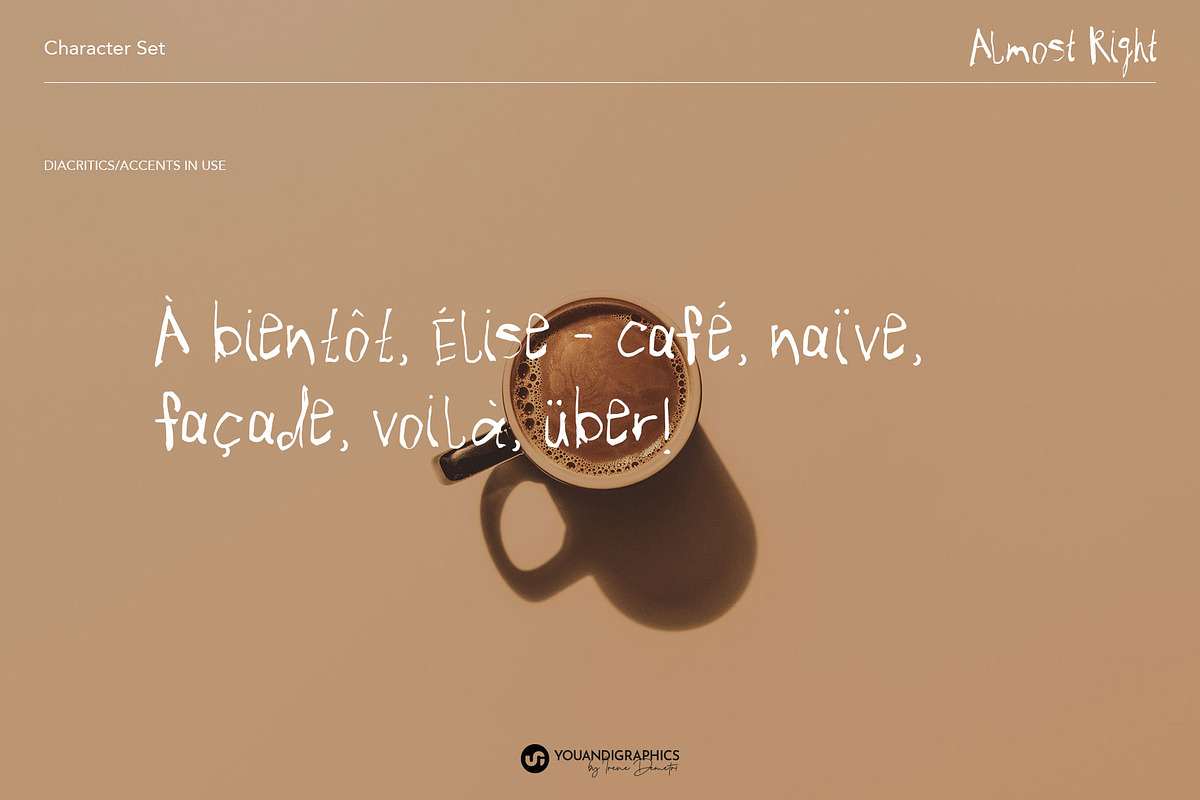 Almost Right Contemporary Ink Font, a Handwritten Font by Youandigraphics (Photo 11 of 13)