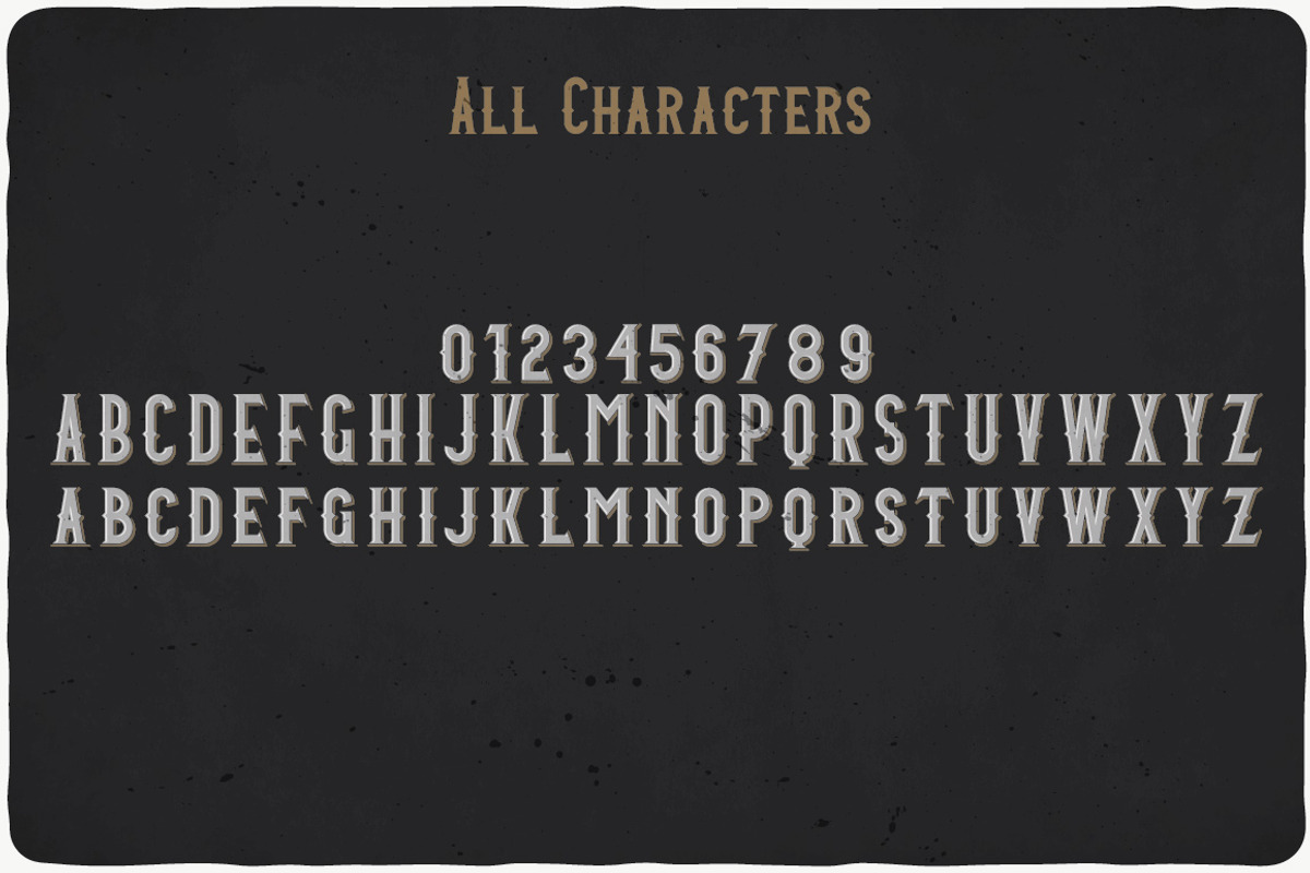 Amber Whiskey Typeface preview 2