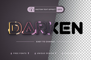 Light Line - Editable Text Effect