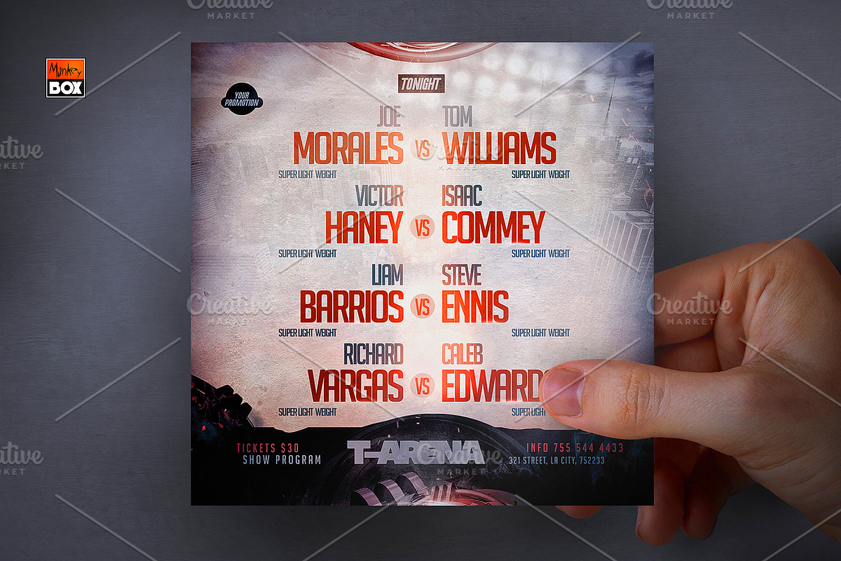 Boxing Flyer, a Flyer Template by MonkeyBOX (Photo 2 of 4)