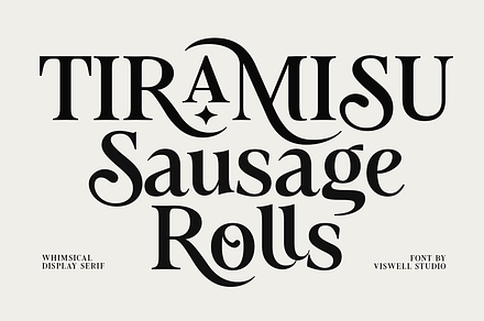 Tiramisu Sausage Rolls Serif