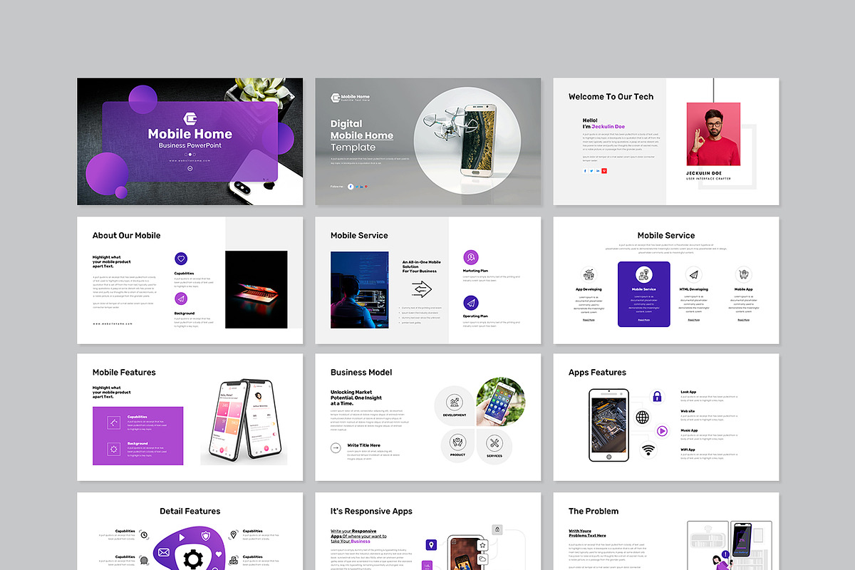 Mobile Presentation Template, a Presentation Template by GenerousArt (Photo 7 of 8)