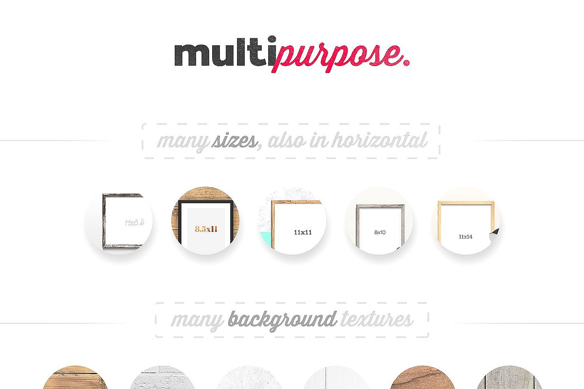 Framezilla 2 | 25 Frame Mockups, a Print Template by Frisk Shop (Photo 2 of 8)
