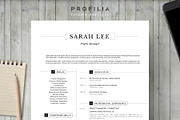 Word Resume & Cover letter Template, a Resume Template by Profilia Resume Boutique (Thumbnail 1 of 3)
