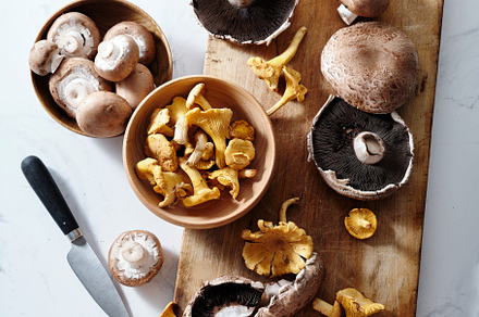 Cooking with various mushrooms, a Food & Drink Photo by Asya Nurullina